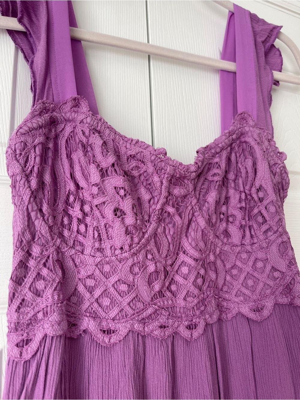 Free People Adella Lavender Maxi Dress size XL - Picture 4 of 11